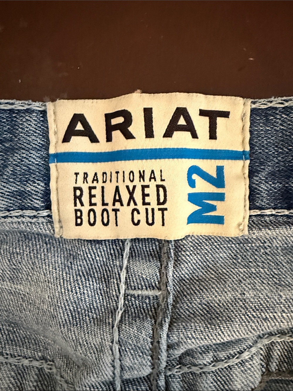 Ariat Slim Straight Light Wash Men's Jeans - Picture 4 of 8
